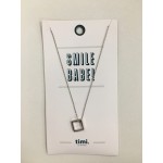 Timi Ketting square zilver